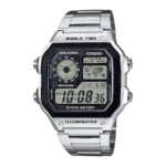 Casio AE-1200WHD-1AV price in Pakistan - stainless steel world time watch
