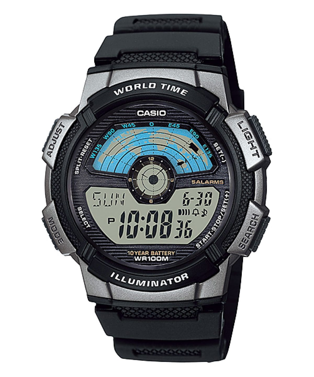 CASIO AE-1100W-1AV Casio AE-1100W-1AV price in Pakistan - world time sports watch