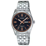Casio LTP-1335D-1A2V price in Pakistan - black dial rose gold accent watch