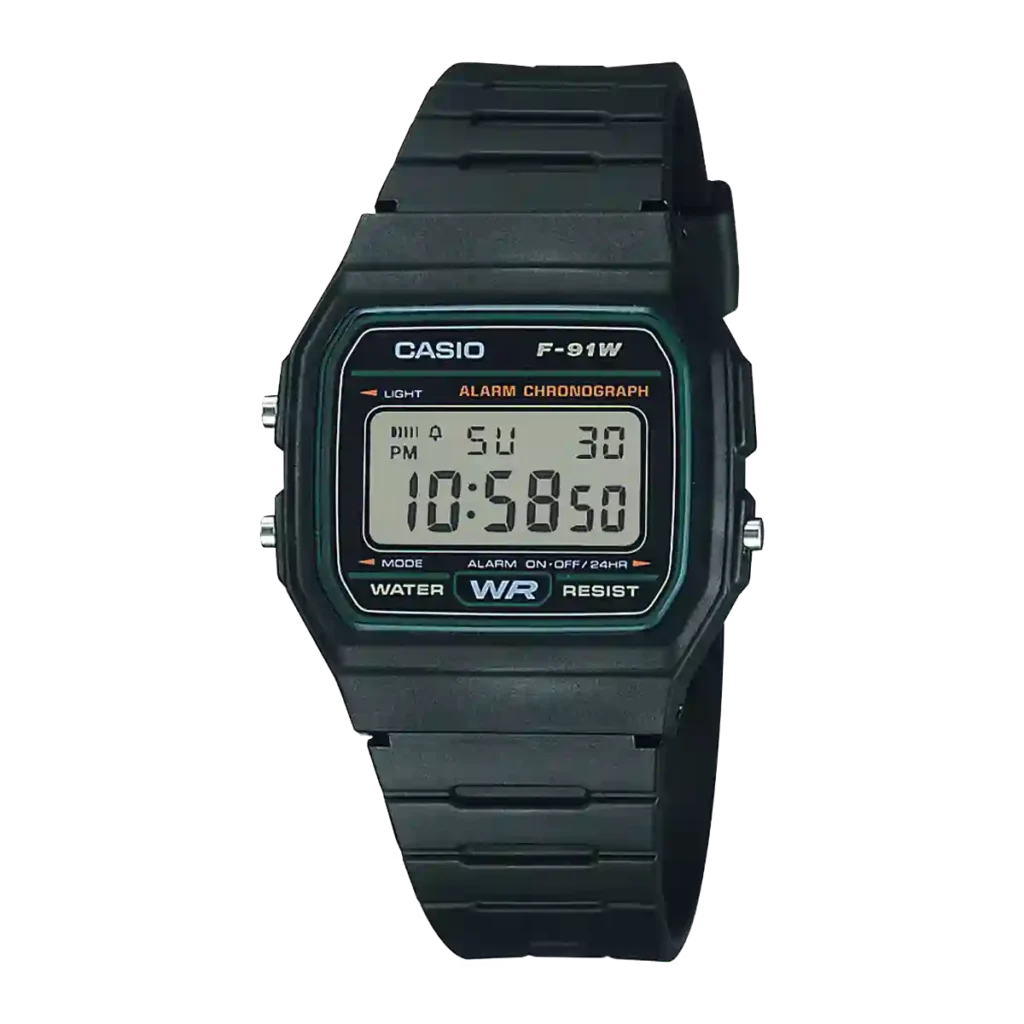 Casio F-91W-3DG price in Pakistan - classic square digital watch