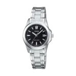 Casio LTP-1215A-1A2 price in Pakistan - black dial steel watch