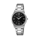 Casio LTP-1303DD-1AV price in Pakistan - black dial ladies watch with Roman numerals
