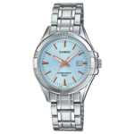 Casio LTP-1308D-2AV price in Pakistan - light blue dial ladies watch with rose gold accents