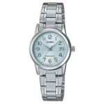 LTP-V002D-2B price in Pakistan - Casio steel watch with light blue dial
