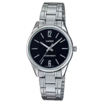 Casio LTP-V005D-1B women's silver stainless steel watch with black dial price in Pakistan