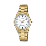 Casio LTP-V005G-7A women's gold stainless steel watch with white dial price in Pakistan