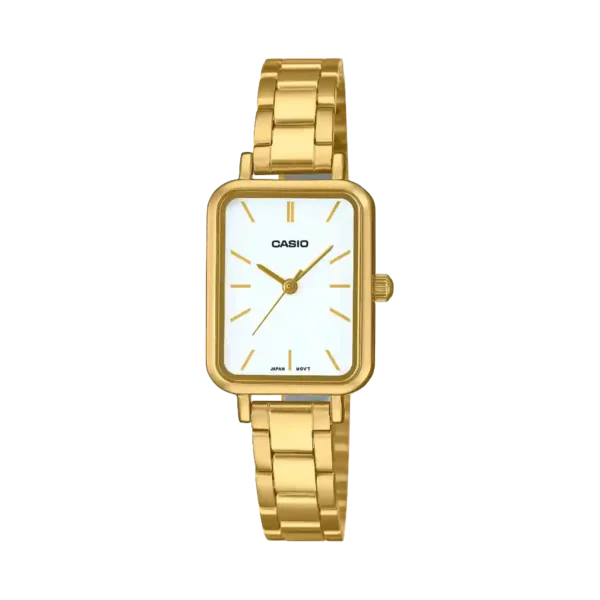 Casio LTP-V009G-7E price in Pakistan - gold tone rectangular watch