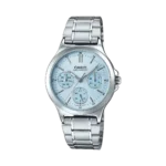Casio LTP-V300D-2A price in Pakistan - multi-dial light blue watch