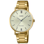 Casio LTP-VT01G-9B price in Pakistan - gold tone champagne dial watch