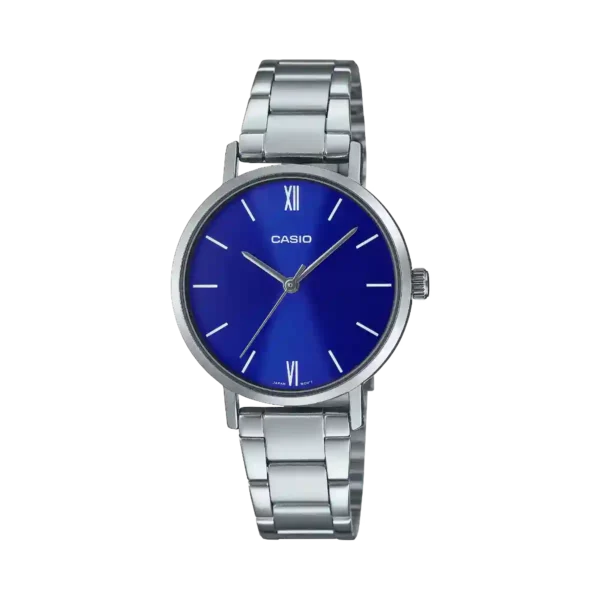 Casio LTP-VT02D-2A price in Pakistan - blue dial Roman numeral watch
