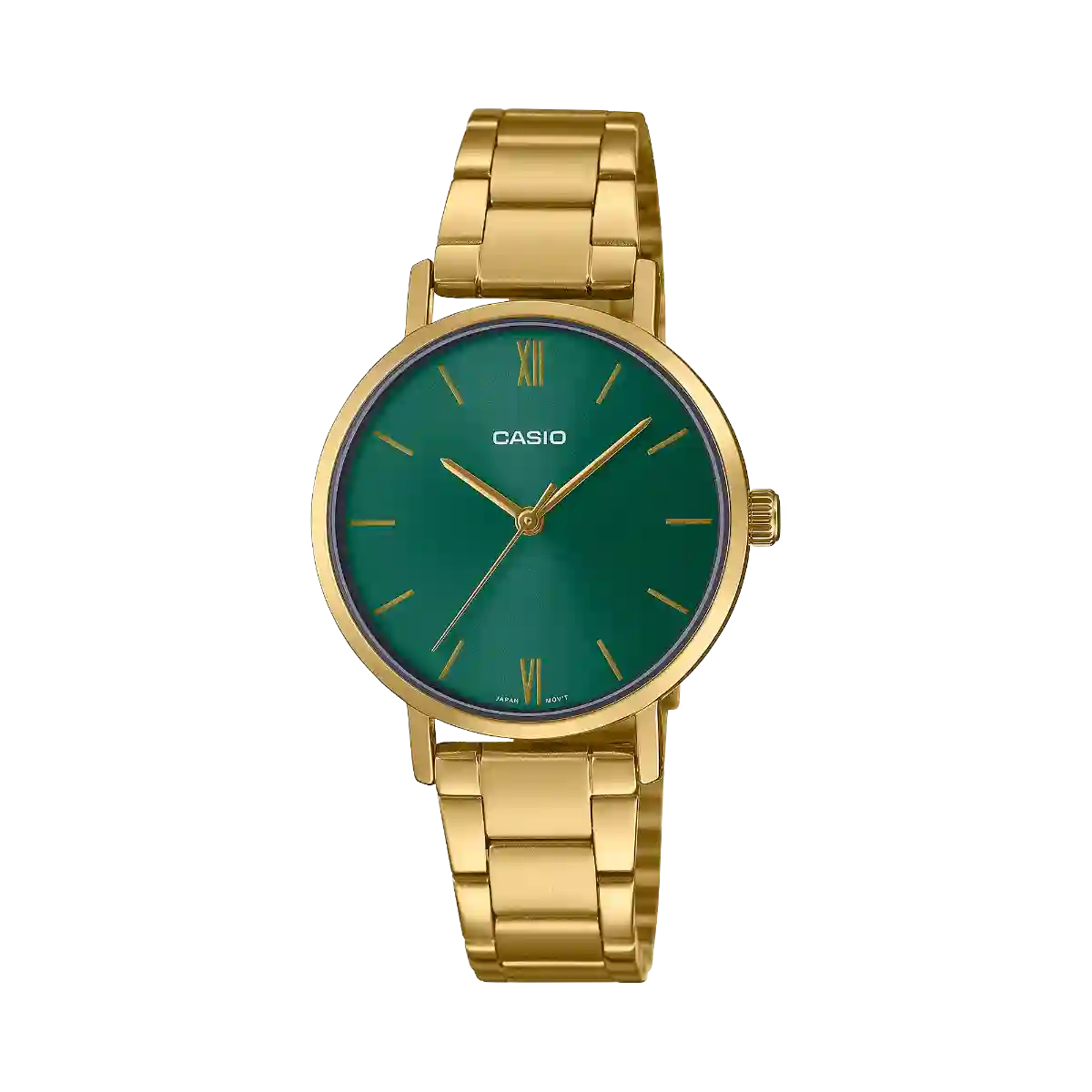 LTP-VT02G-3A Casio LTP-VT02G-3A price in Pakistan - green dial gold tone watch