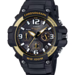 Casio MCW-100H-9A2V price in Pakistan - black gold chronograph watch