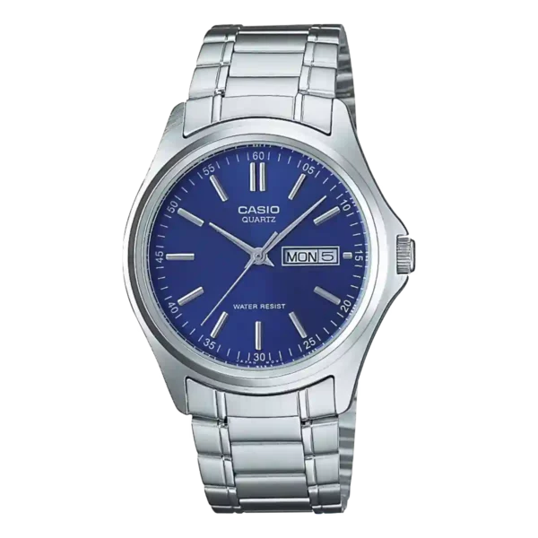 Casio MTP-1239D-2A blue dial stainless steel wrist watch for men in Pakistan