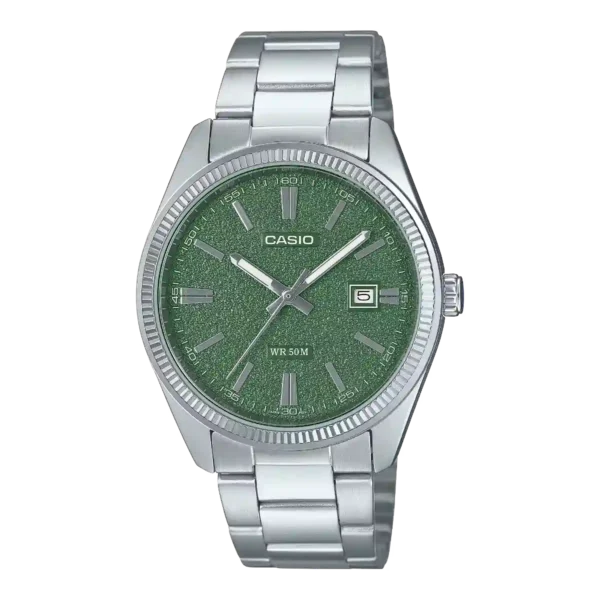 Casio MTP-1302DA-3AV green matte dial stainless steel wrist watch in Pakistan