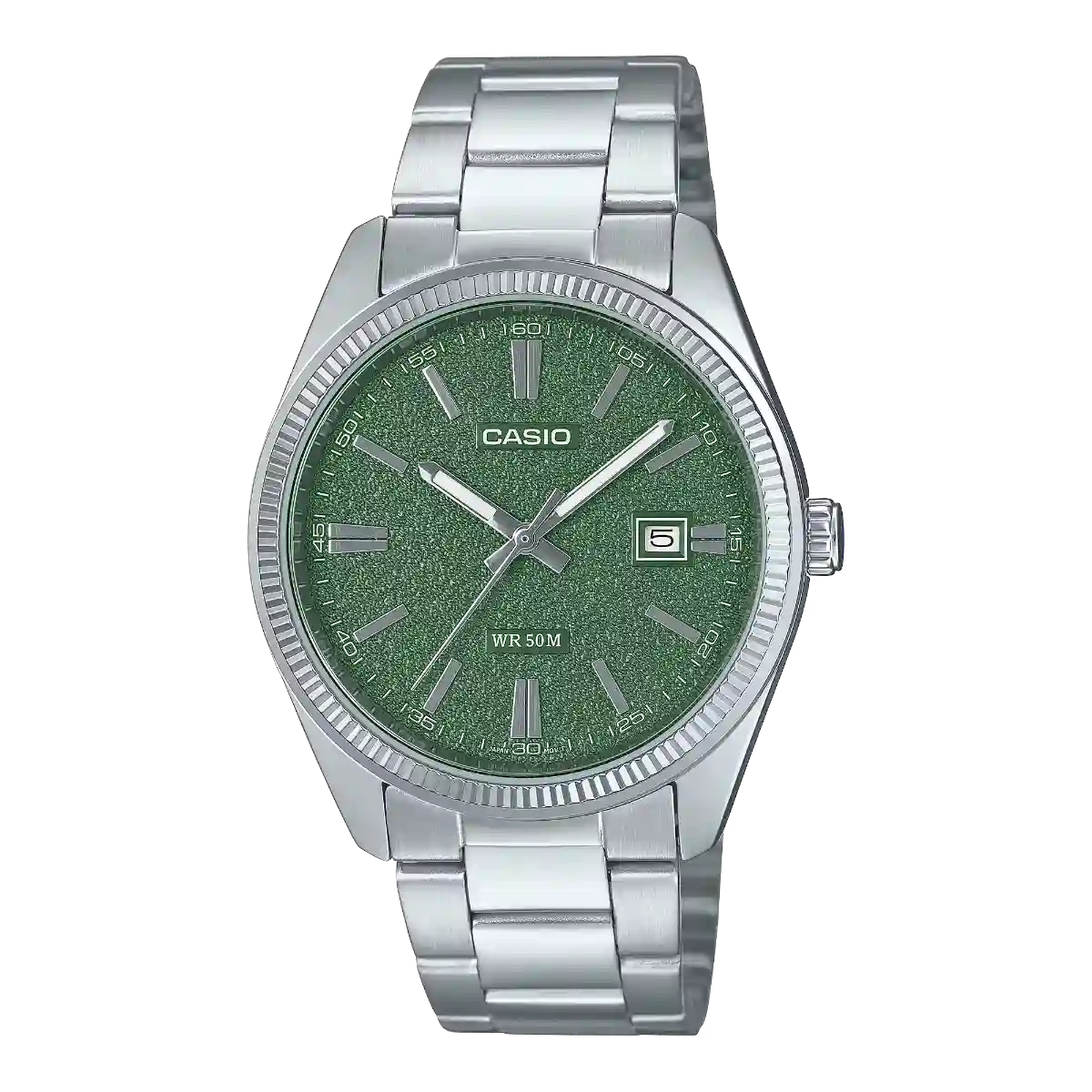 MTP-1302DA-3AV Casio MTP-1302DA-3AV green matte dial stainless steel wrist watch in Pakistan