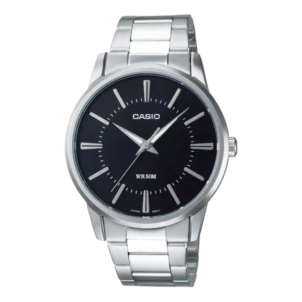 Casio MTP-1303D-1AV black dial stainless steel wrist watch for men in Pakistan