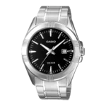 Casio MTP-1308D-1AV black dial stainless steel wrist watch for men in Pakistan