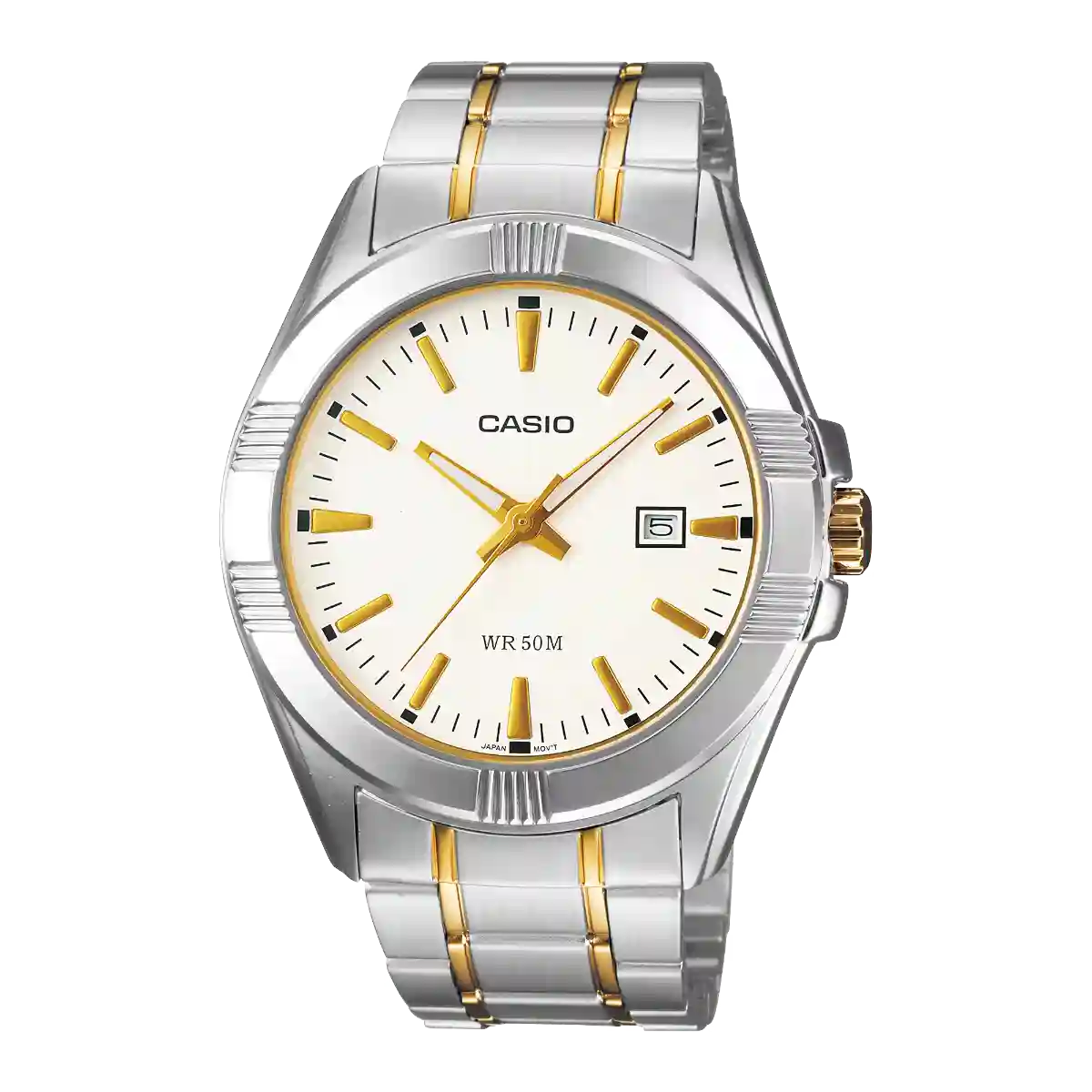 MTP-1308SG-7AV Casio MTP-1308SG-7AV two-tone gold and silver wrist watch with cream dial in Pakistan