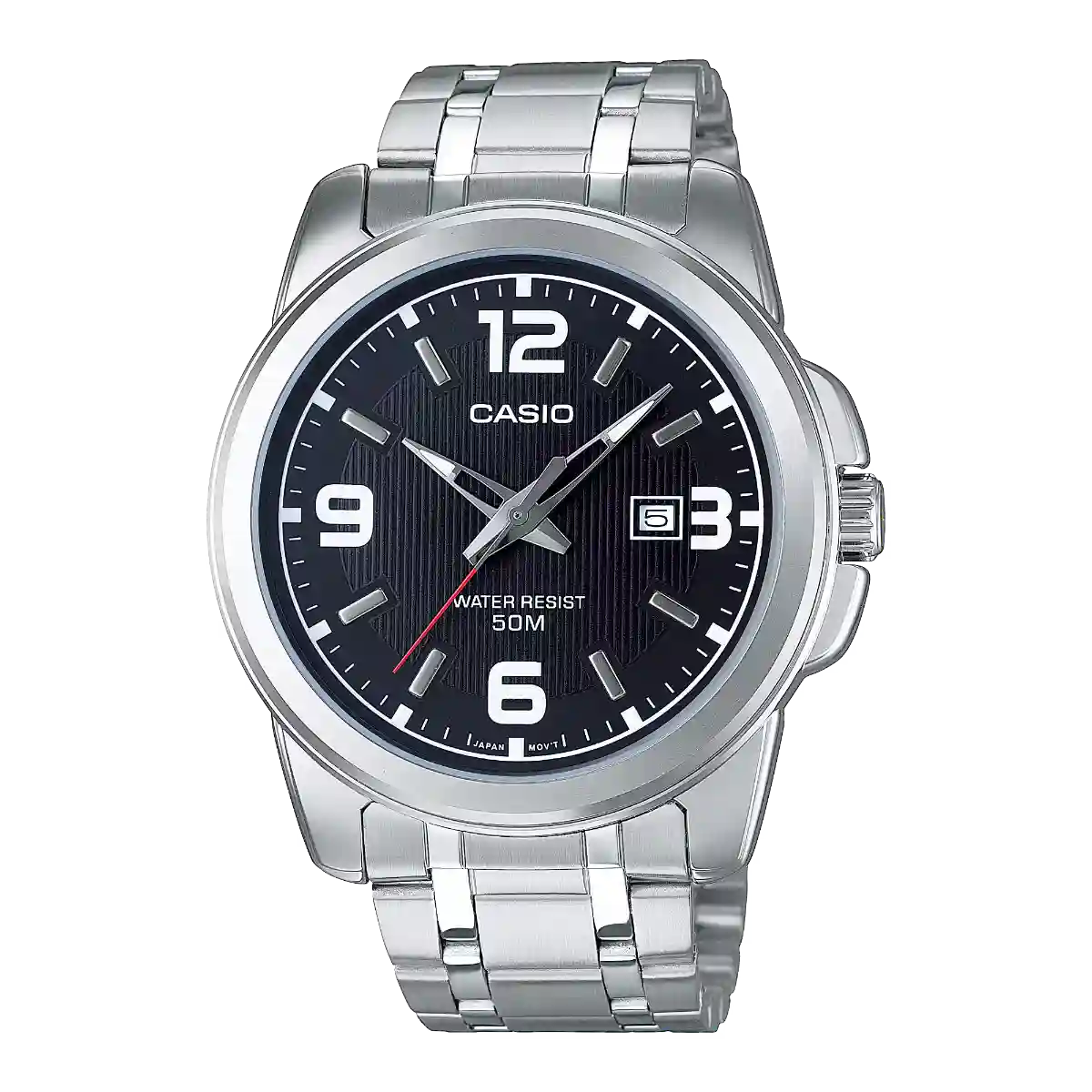 MTP-1314D-1AV Casio MTP-1314D-1AV price in Pakistan - steel watch with bold Arabic numerals