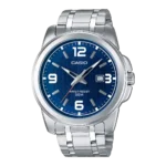 Casio MTP-1314D-2AV blue dial stainless steel wrist watch with Arabic numerals in Pakistan
