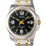 Casio MTP-1314SG-1AV price in Pakistan - two tone black dial watch