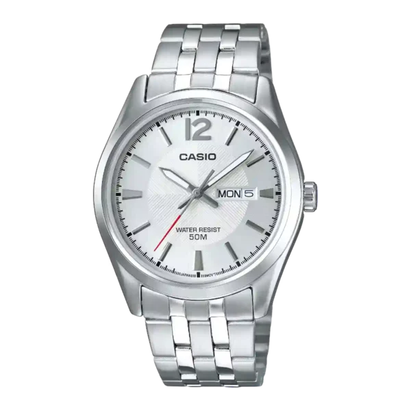 Casio MTP-1335D-7AV price in Pakistan - white dial day date watch