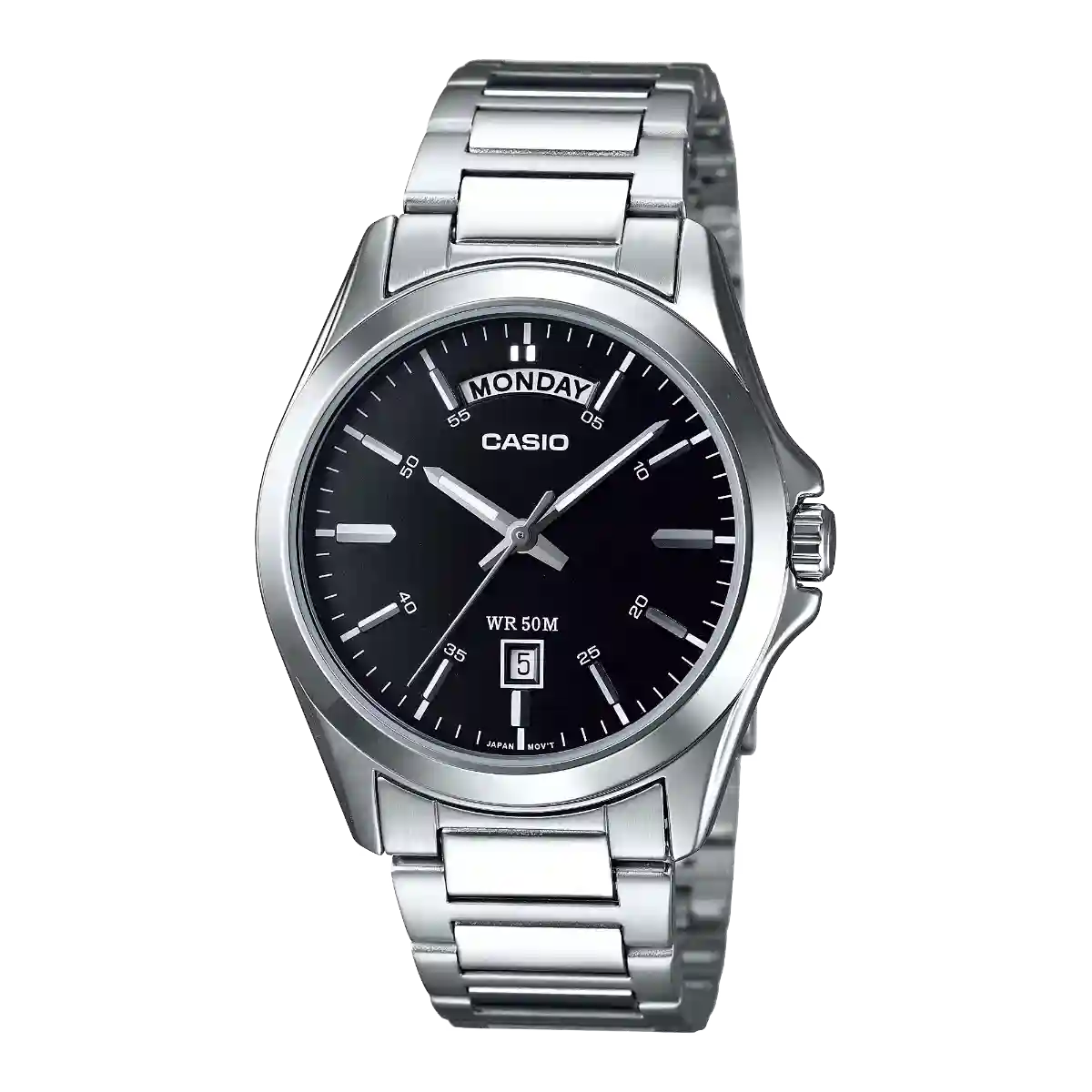 MTP-1370D-1A1V MTP-1370D-1A1V price in Pakistan - Casio steel watch with day date display