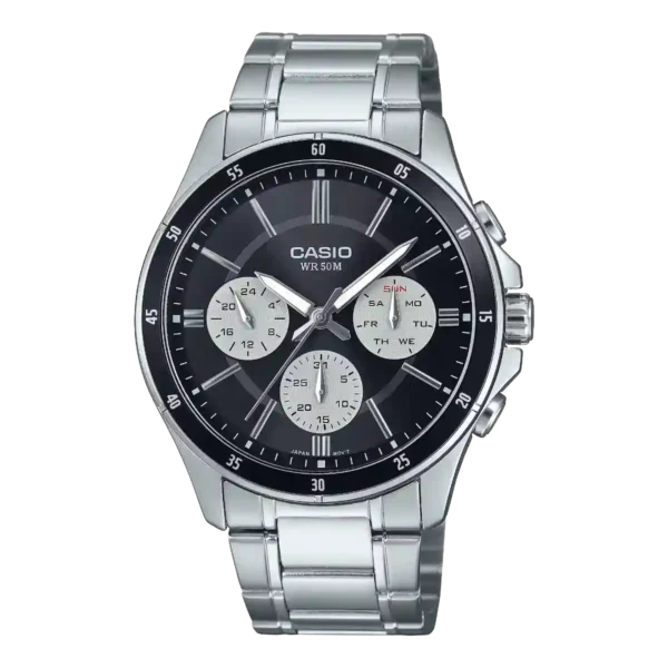 MTP-1374D-1A3V price in Pakistan - Casio multi-dial watch with white sub-dials