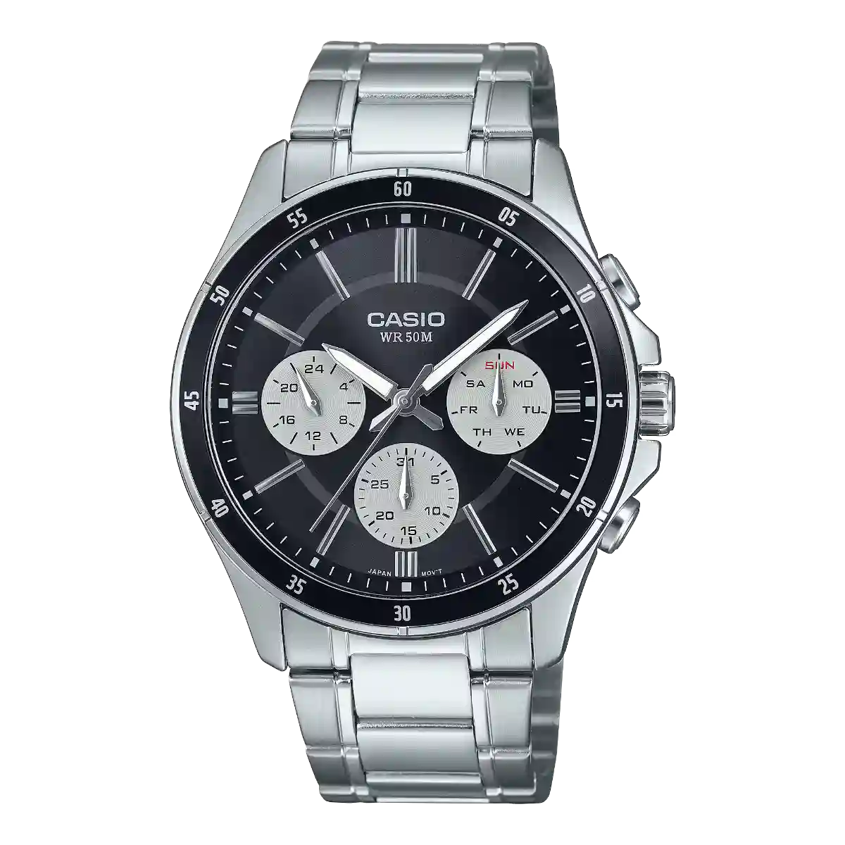 MTP-1374D-1A3V MTP-1374D-1A3V price in Pakistan - Casio multi-dial watch with white sub-dials