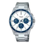 MTP-1374D-7A2V price in Pakistan - Casio multi-dial watch with navy bezel