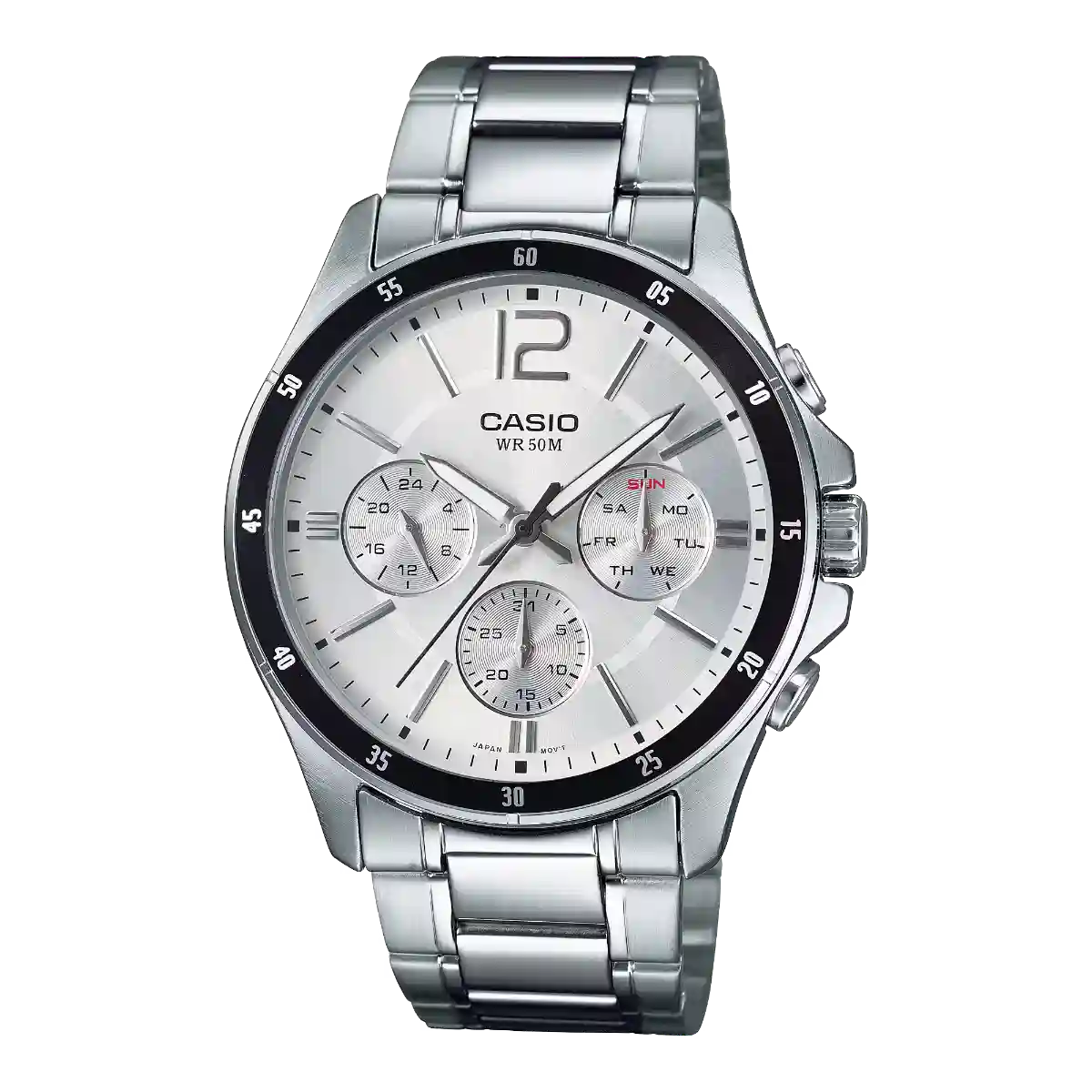 MTP-1374D-7AV MTP-1374D-7AV price in Pakistan - Casio multi-dial watch with white dial
