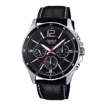 MTP-1374L-1AV price in Pakistan - Casio multi-dial watch with leather band