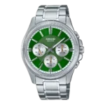 MTP-1375D-3AV price in Pakistan - Casio multi-dial watch with green dial