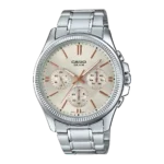 MTP-1375D-7A2V price in Pakistan - Casio multi-dial watch with rose gold accent