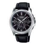 MTP-1375L-1AV price in Pakistan - Casio multi-dial watch with black leather band