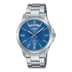 MTP-1381D-2AV price in Pakistan - Casio steel watch with blue sunburst dial
