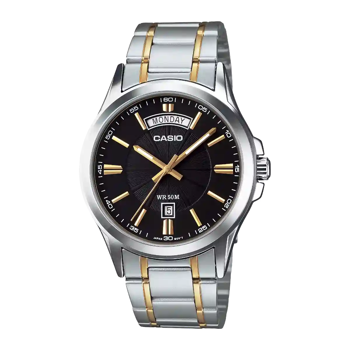 MTP-1381G-1AV MTP-1381G-1AV price in Pakistan - Casio two-tone watch with gold accents