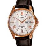 MTP-1384L-7AV price in Pakistan - Casio rose gold watch with leather band