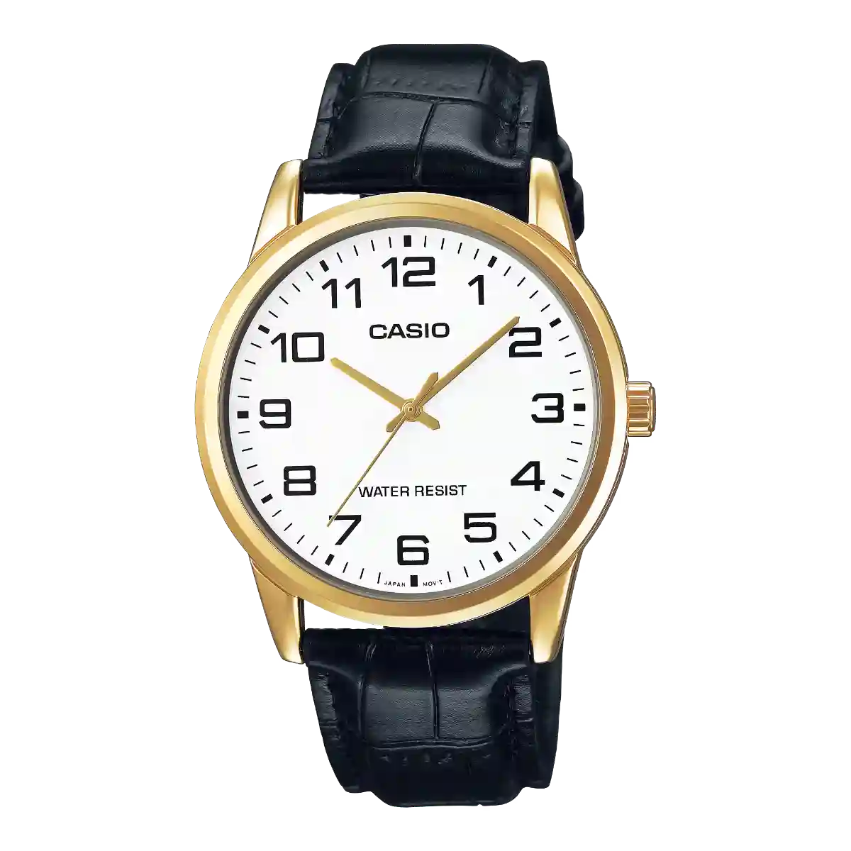 MTP-V001GL-7B Casio MTP-V001GL-7B price in Pakistan - gold tone white dial leather watch