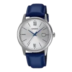 Casio MTP-V002L-2B3 price in Pakistan – silver dial blue leather strap watch