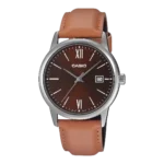 MTP-V002L-5B3 price in Pakistan - Casio watch with brown dial and tan leather band