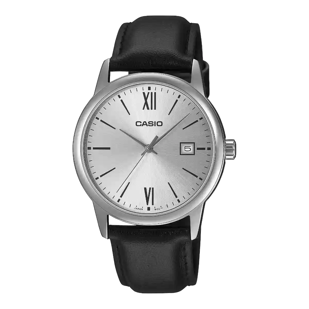 MTP-V002L-7B3 Casio MTP-V002L-7B3 price in Pakistan – silver dial black leather strap watch