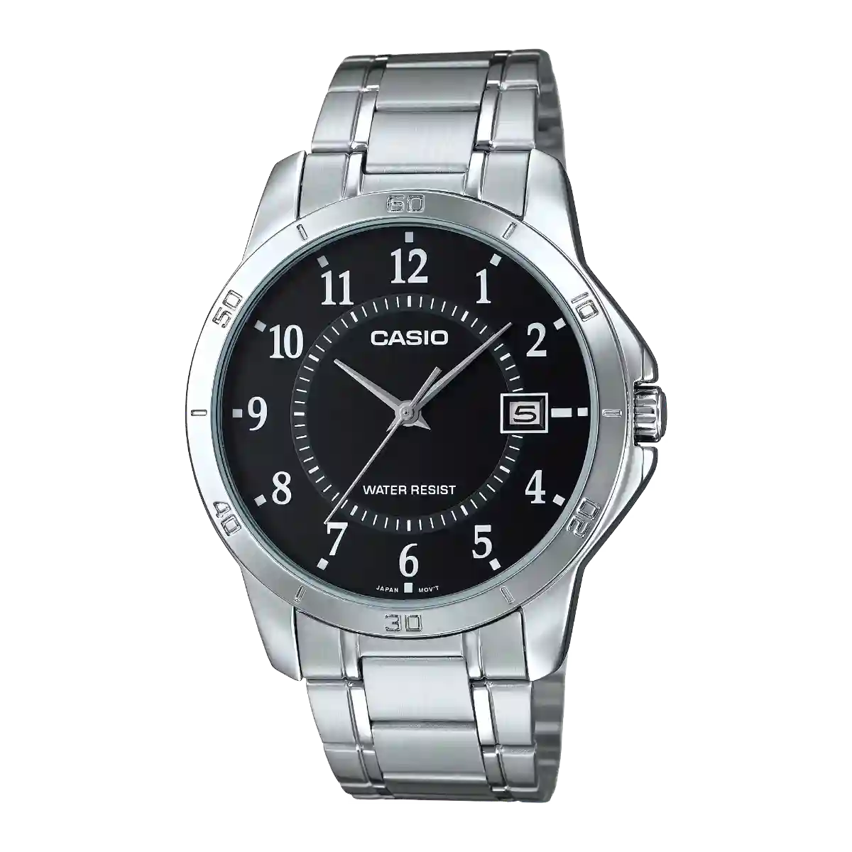 MTP-V004D-1B Casio MTP-V004D-1B price in Pakistan – black dial stainless steel watch
