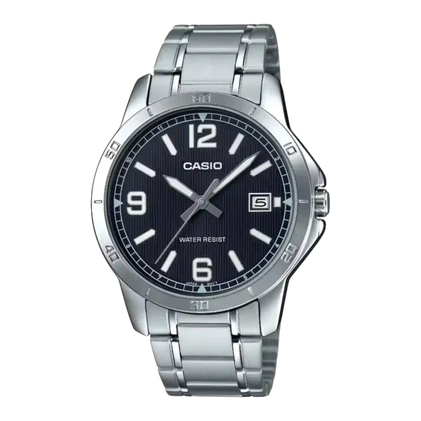 Casio MTP-V004D-1B2 price in Pakistan – black dial stainless steel watch