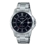 Casio MTP-V004D-1C price in Pakistan – black dial stainless steel watch