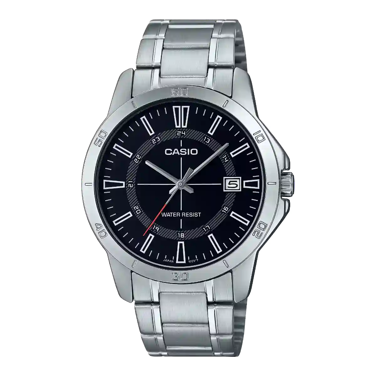MTP-V004D-1C Casio MTP-V004D-1C price in Pakistan – black dial stainless steel watch