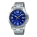 Casio MTP-V004D-2B price in Pakistan – blue dial stainless steel watch