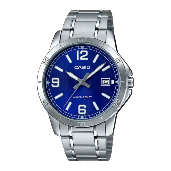 Casio MTP-V004D-2B price in Pakistan – blue dial stainless steel watch