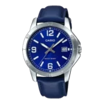 MTP-V004L-2B price in Pakistan - Casio watch with blue dial and navy leather band