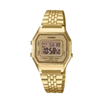 Casio LA680WGA-9 price in Pakistan all gold unisex retro digital watch with steel bracelet